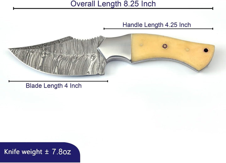 Handmade Pocket Knife 8.5" | Bone a Handle | Personalized Gift