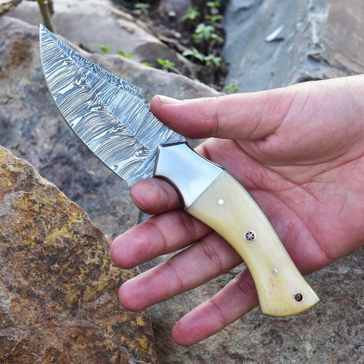 Handmade Pocket Knife 8.5" | Bone a Handle | Personalized Gift
