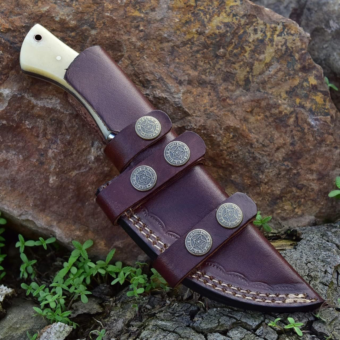 Handmade Pocket Knife 8.5" | Bone a Handle | Personalized Gift